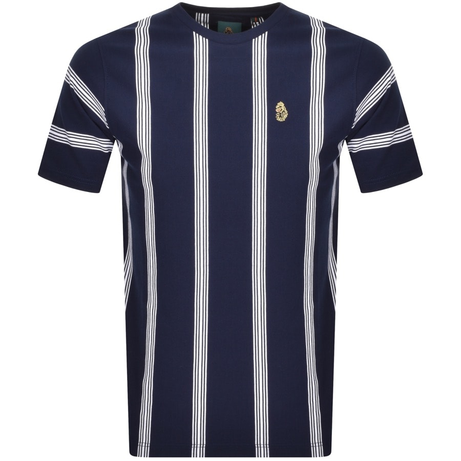 Alternative Image for ProductLuke 1977 Stratford Striped T Shirt Navy1